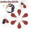 Taiyin Red Leather Key Fob
